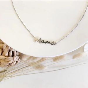 Mama Silver Necklace